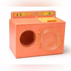 Vintage Orange Toy Washing Machine